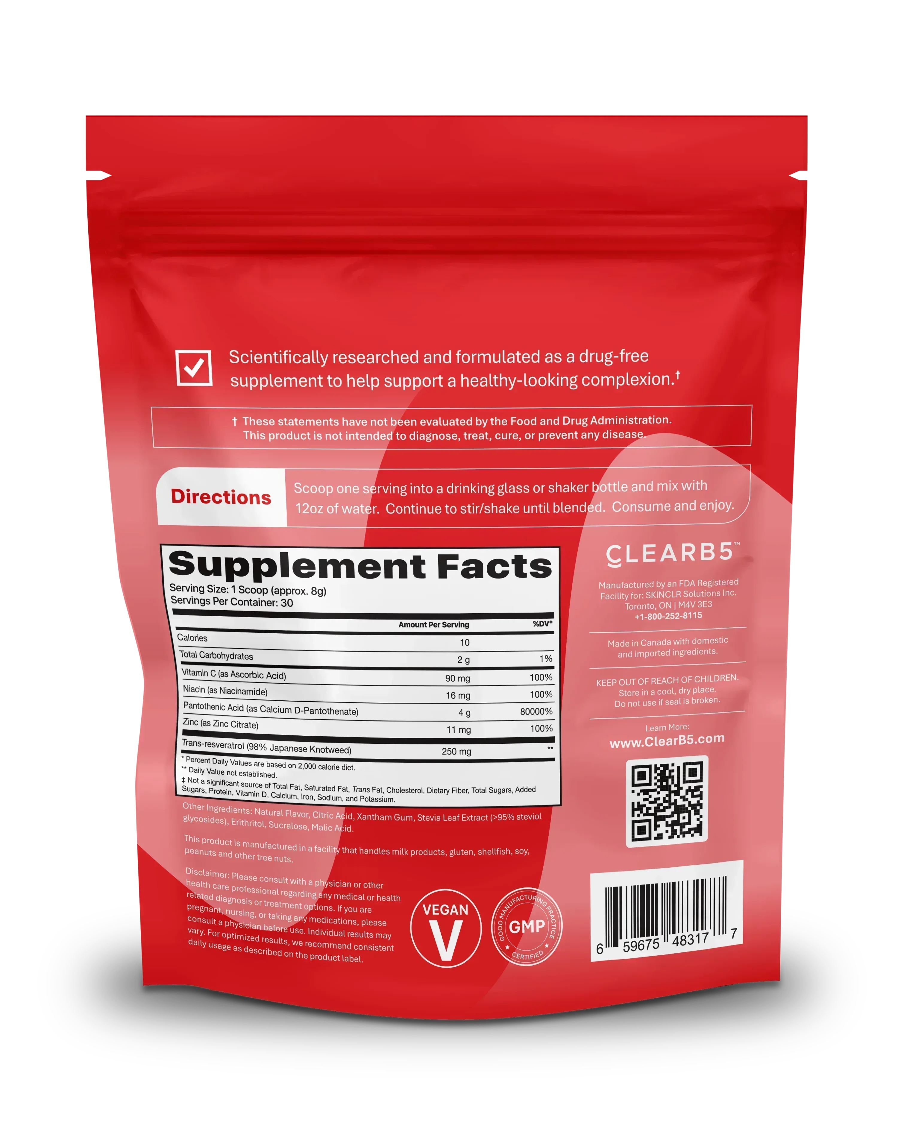 ClearB5 - Complexion Support Supplement - ClearB5