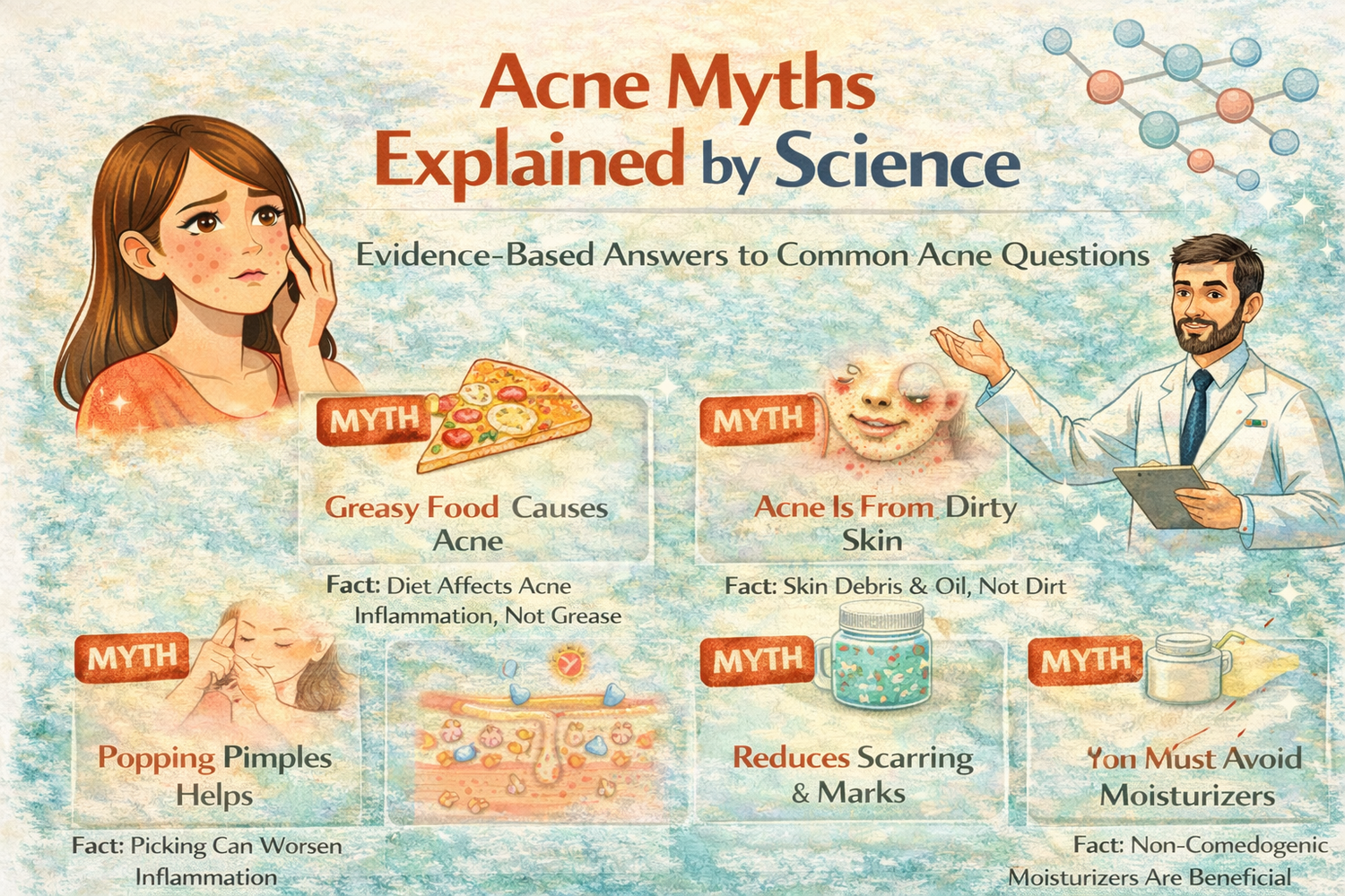Acne Myths Science: What Really Causes Breakouts and What Actually Works - ClearB5