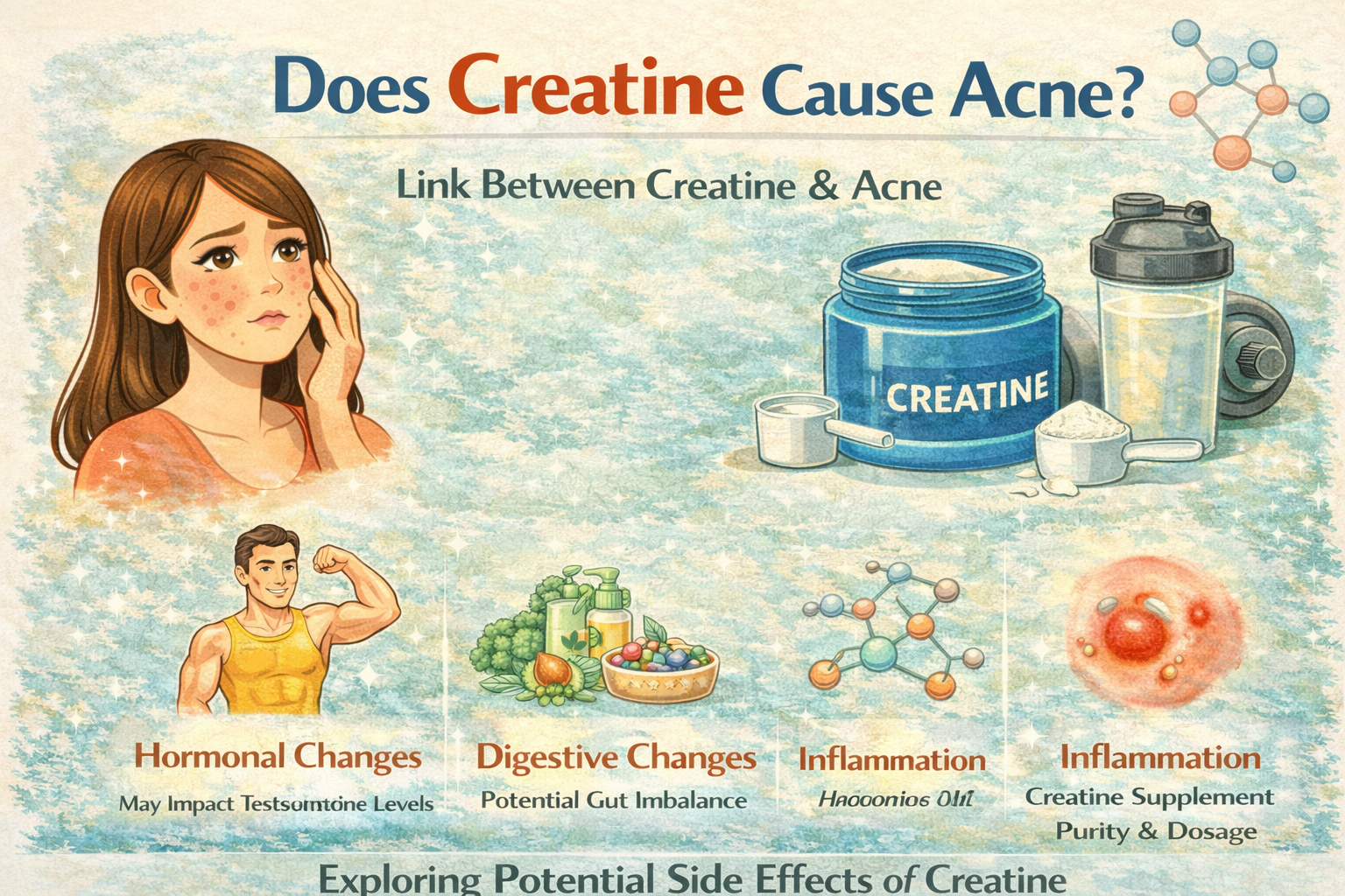 Does Creatine Cause Pimples? What Science (and Real Life) Actually Say - ClearB5