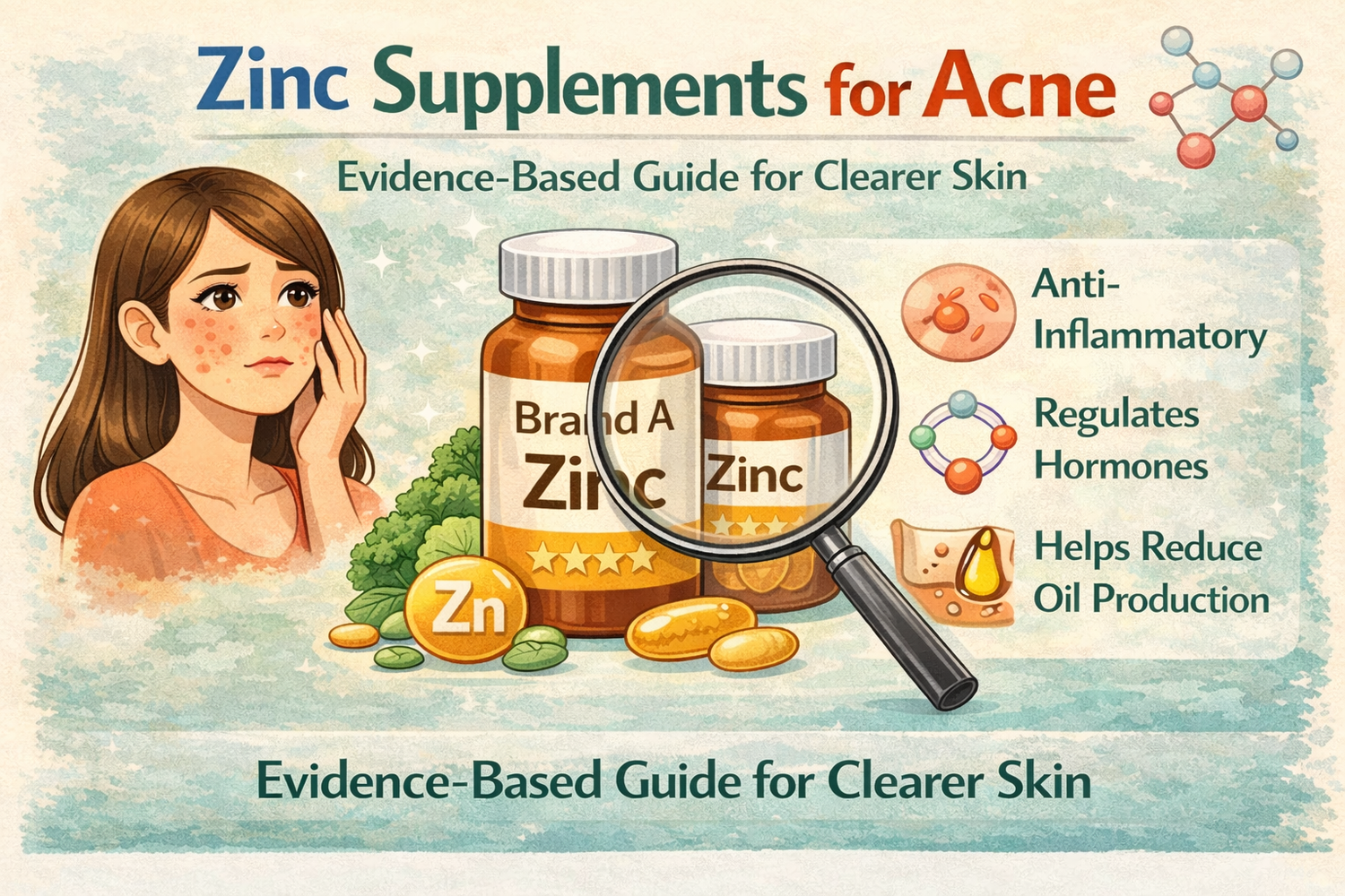 Zinc and Acne, Evidence, Dosage, Safety, and What the Science Really Says - ClearB5