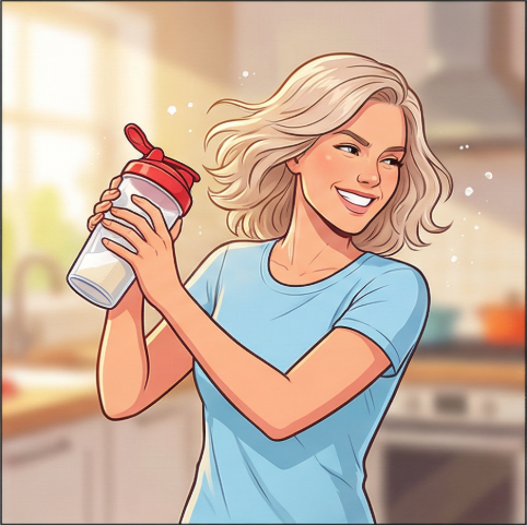 Step 2: Shake the ClearB5 mixture until blended