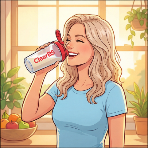 Step 3: Drink the ClearB5 vitamin mixture