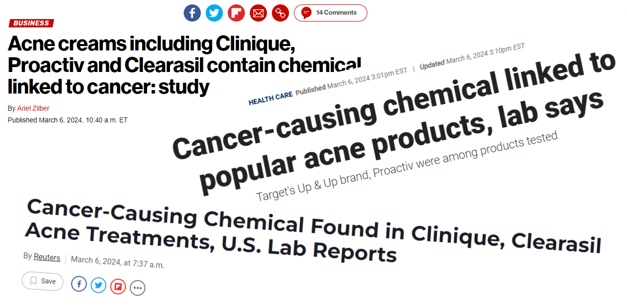 harmful ingredients in acne products