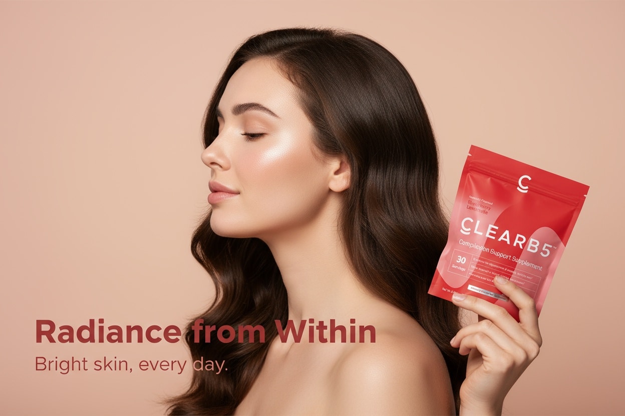 Radiance from Within Clear skin with ClearB5